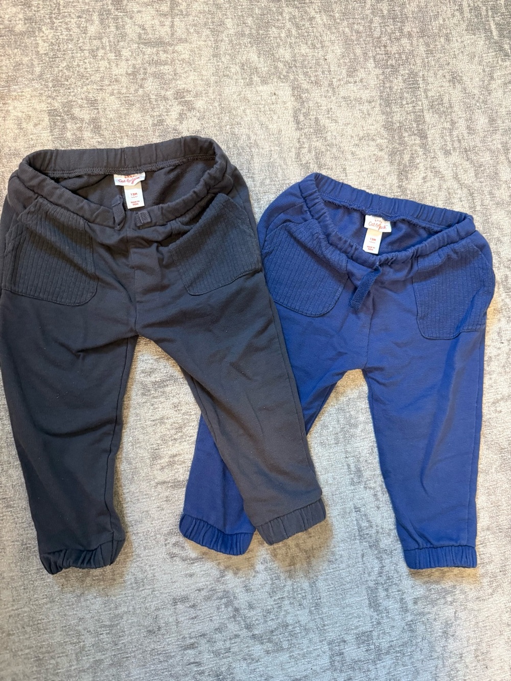 Cat & Jack Kids Elastic Waist Jogger Pants - Black & Blue